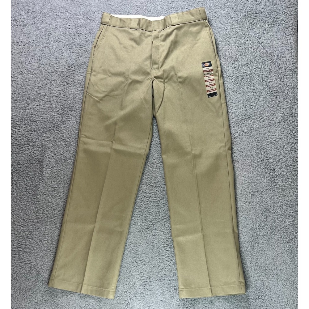 Dickies Original Fit 874 Work Pants Khaki Men's W36xL32 (Actual W36xL31) VTG NMT